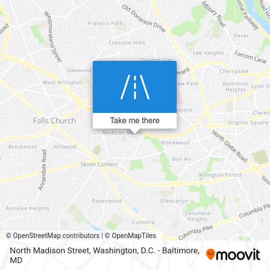 North Madison Street map