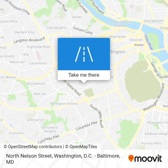 North Nelson Street map