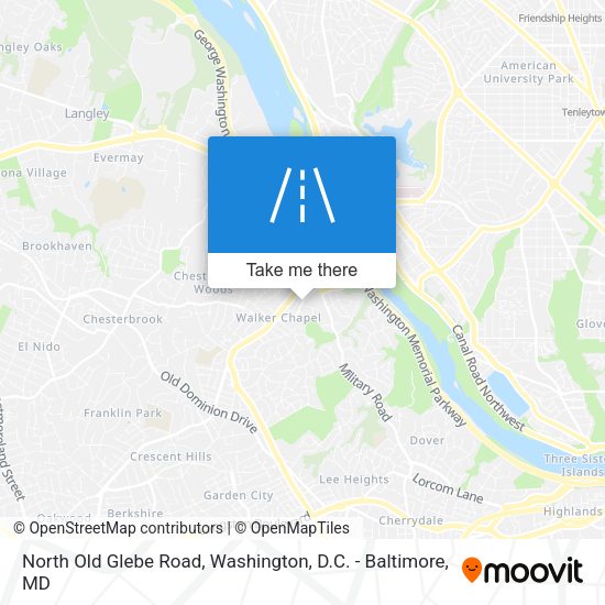 Mapa de North Old Glebe Road
