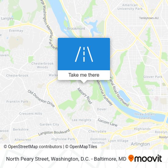 North Peary Street map