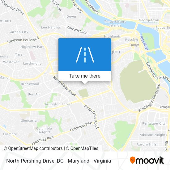 North Pershing Drive map