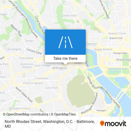 North Rhodes Street map