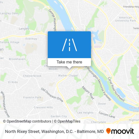 North Rixey Street map