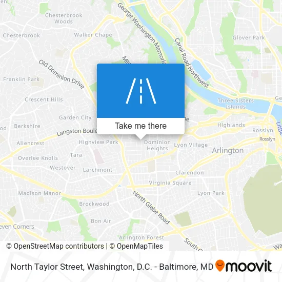 North Taylor Street map