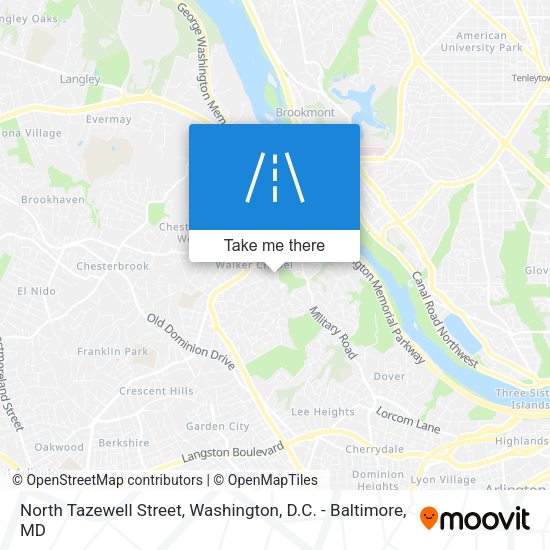 Mapa de North Tazewell Street