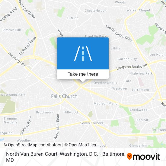 North Van Buren Court map