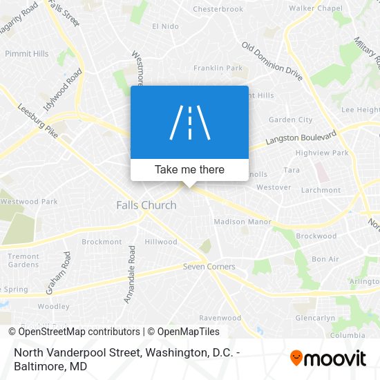 North Vanderpool Street map