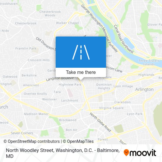 Mapa de North Woodley Street
