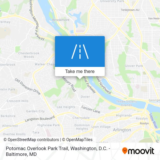 Potomac Overlook Park Trail map