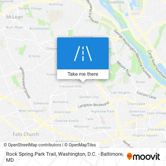 Rock Spring Park Trail map