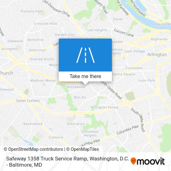 Mapa de Safeway 1358 Truck Service Ramp
