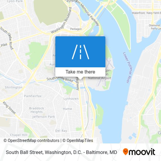 South Ball Street map