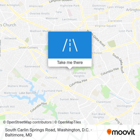 Mapa de South Carlin Springs Road