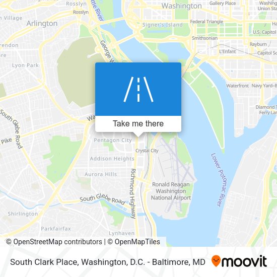 South Clark Place map