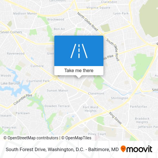 South Forest Drive map