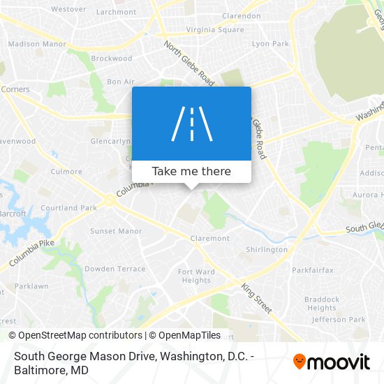 Mapa de South George Mason Drive