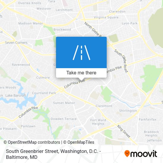 Mapa de South Greenbrier Street