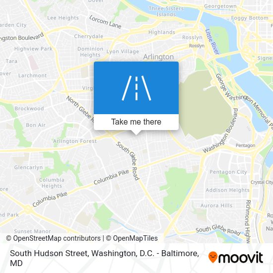 Mapa de South Hudson Street