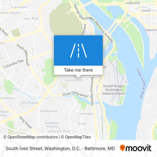 South Ives Street map