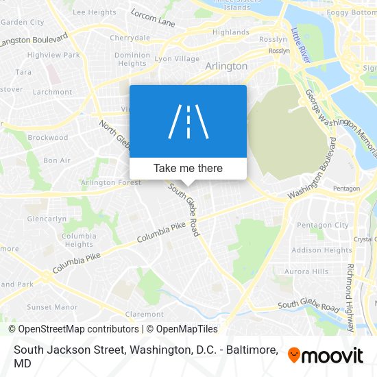 South Jackson Street map