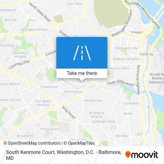 South Kenmore Court map