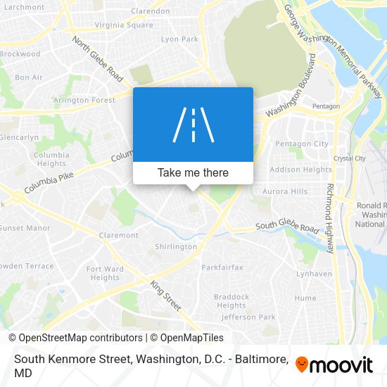 Mapa de South Kenmore Street