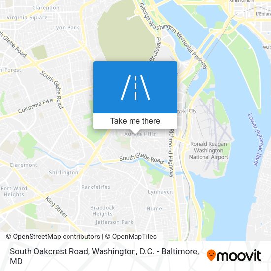 Mapa de South Oakcrest Road
