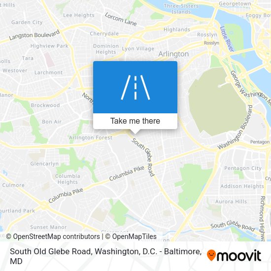 Mapa de South Old Glebe Road