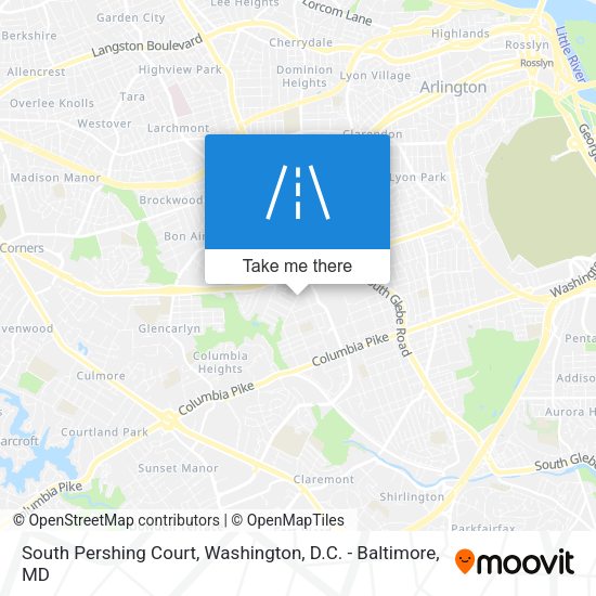 South Pershing Court map