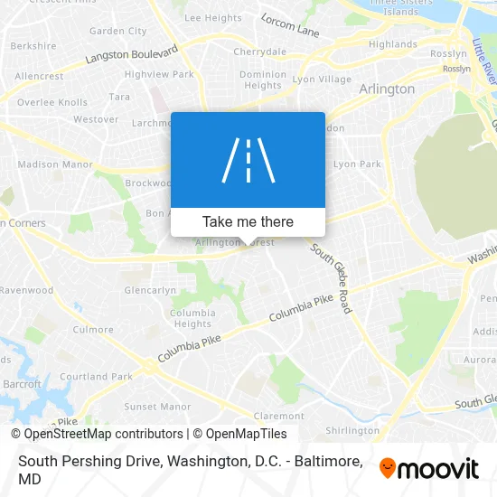 South Pershing Drive map