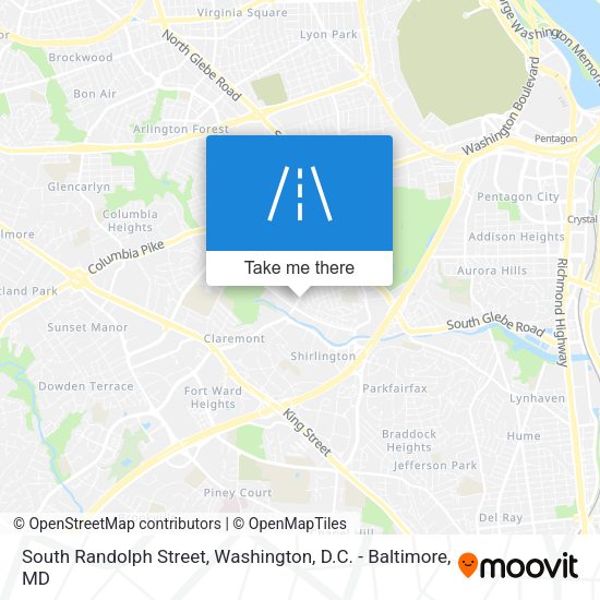 South Randolph Street map