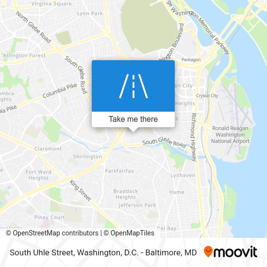 South Uhle Street map