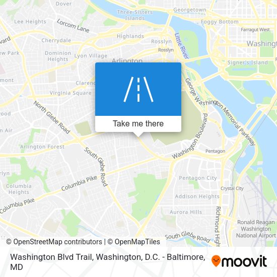 Washington Blvd Trail map
