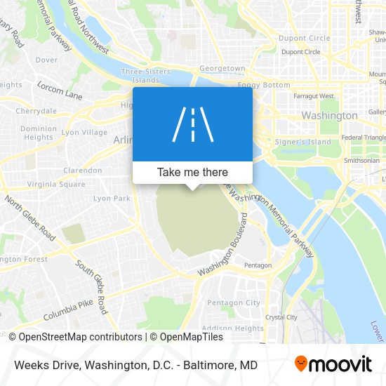 Weeks Drive map