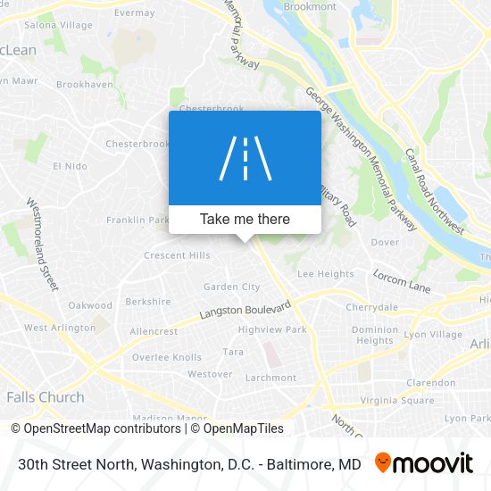 30th Street North map