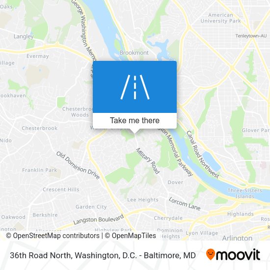 Mapa de 36th Road North