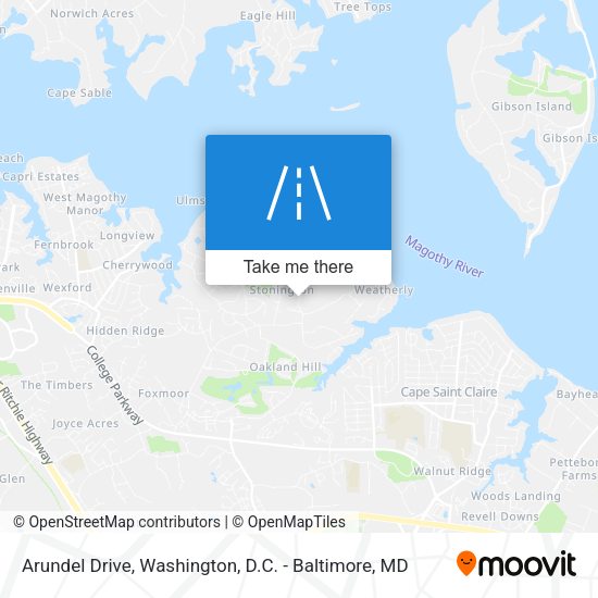 Arundel Drive map