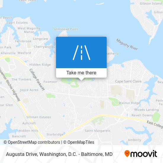 Augusta Drive map
