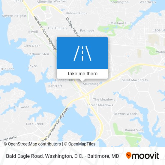 Bald Eagle Road map