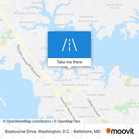 Mapa de Baybourne Drive