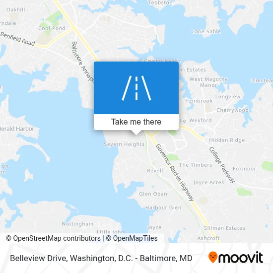 Belleview Drive map