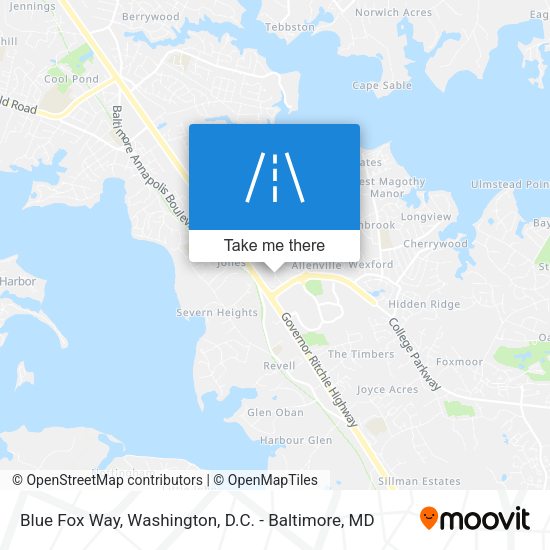 Blue Fox Way map