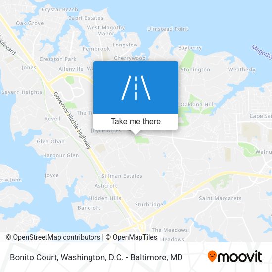 Bonito Court map