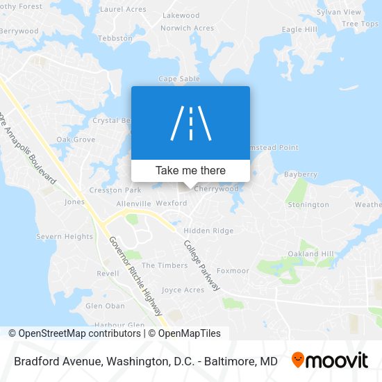 Bradford Avenue map