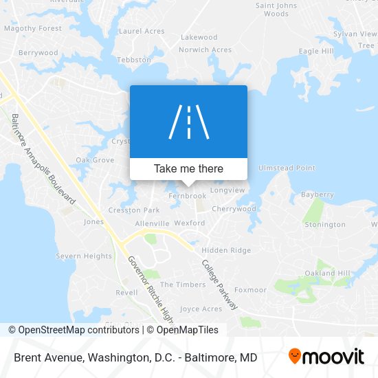 Mapa de Brent Avenue