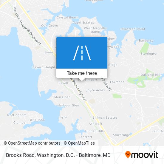 Brooks Road map