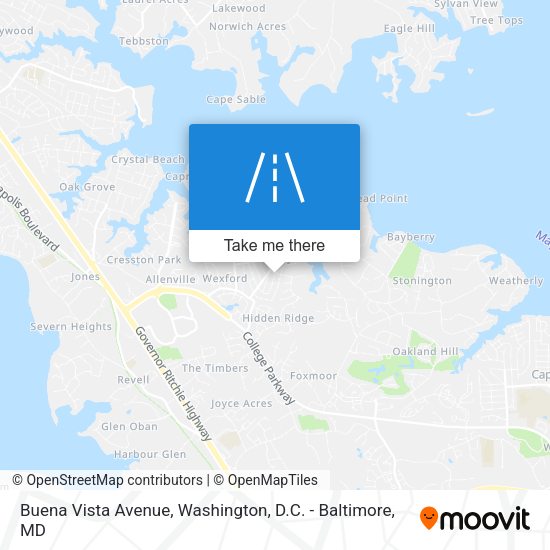 Buena Vista Avenue map