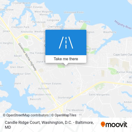 Candle Ridge Court map