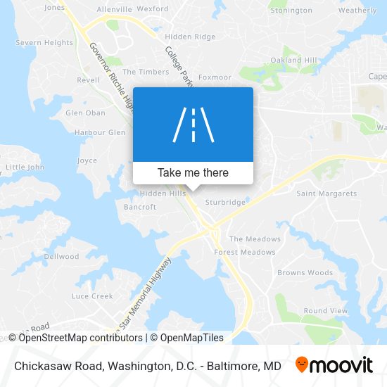 Mapa de Chickasaw Road
