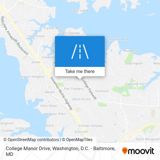College Manor Drive map